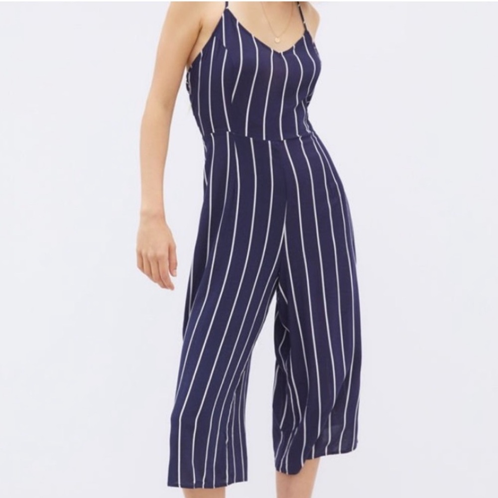 Kendall and Kylie striped jumpsuit